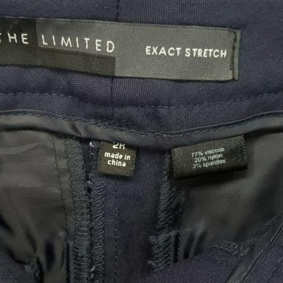 The Limited‎ Sailor Flat Front Business Navy Blue Ankle Pants Size 2 R - Picture 6 of 8